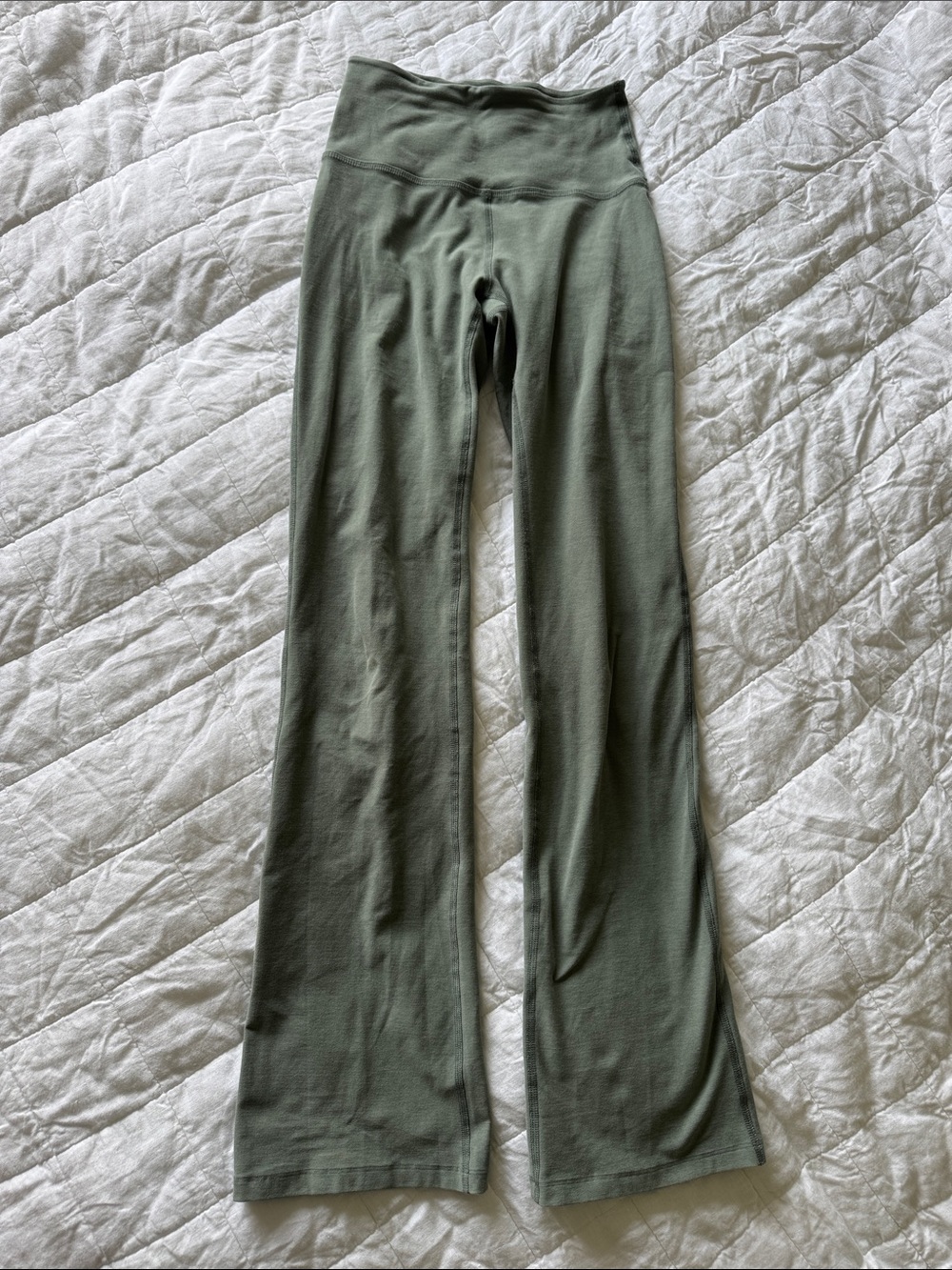 Beyond Yoga Spacedye green Flare Yoga Pants